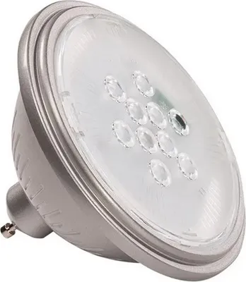Image de Slv QR111 GU10 9.5W 1000757 Réflecteur LED, culot GU10 / GZ10, 9,5 watts, blanc chaud, 2700 K, classe d'efficacité énergétique F, intensité lumineuse variable