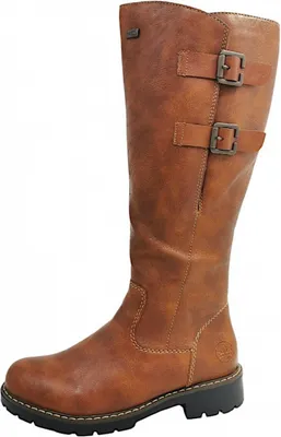 Imagen del producto de Zapatos de mujer Rieker, tipo bota forrada, color marrón, para uso casual