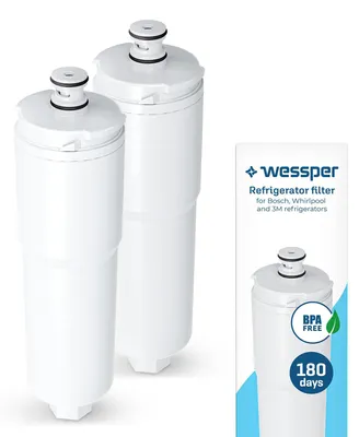 Wasserfilter Ersatz 2 Stück für Kühlschrank, kompatibel mit Bosch/Whirlpool