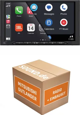 Produktbild von Autoradio Einbaupaket JBL Legend 700D passend für Mitsubishi Outlander CW0W | CarPlay Wireless Android Auto Wireless