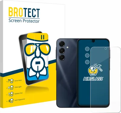 Produktbild von BROTECT Schutzglas für Samsung Galaxy A16 4G (Display+Kamera) Schutzfolie Panzer Folie Glas Display Schutz klar