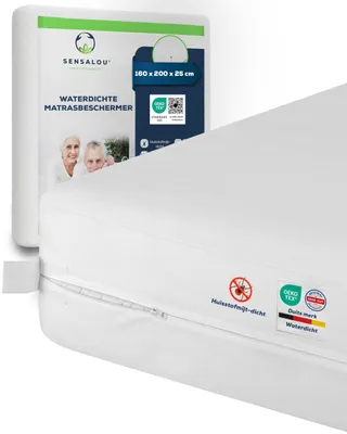 Produktbild von Wasserdichter Matratzenschoner 160x200x20cm Anti-Hausstaubmilben und Bettwanzen