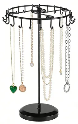 Produktbild von Drehbarer Schmuckständer – mit 23 Haken für Ketten und Armbänder