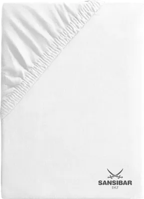 Produktbild von Topperbezug SANSIBAR Jersey BL 140x200 cm weiß