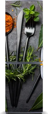 Immagine prodotto di Decorazione per frigorifero Tulup - Tappetino magnetico - 60 cm x 180 cm - Magnete da applicare al frigorifero - Utensili da cucina e spezie