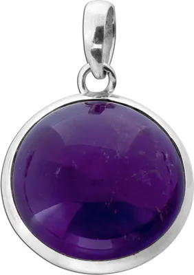 Produktbild von Amethyst Anhänger Silber 925 violetter Edelstein 20ct