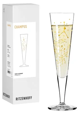 Produktbild von Ritzenhoff Astro Champagnerglas Krebs 205 ml Kristallglas Gold Dekor