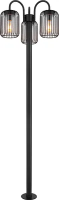 Produktbild von Globo Lighting Außenleuchte Edelstahl schwarz matt, 3x E27