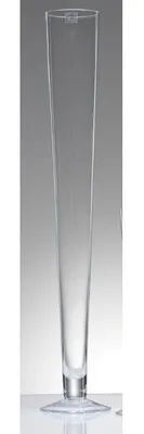 Produktbild von 6er Set Bodenvasen, Glasvasen CIELO konisch mit Fuß H. 60cm D. 11cm Sandra Rich
