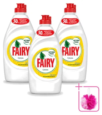 Produktbild von 3 x Fairy Spülmittel Zitrone 450 ml - Sparpackung - 3 Stücke