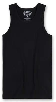 Produktbild von Sanetta Jungen Unterhemd, Schwarz, 176 EU