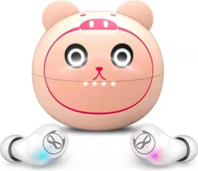 Produktbild von In Ear Kopfhörer mit Dual Mikrofon,Leichtgewicht Wireless Earbuds mit 36 Stunden Wiedergabe,tiefer Bass 3D-Surround-Stereo,tragbarer  Teufel Ladekofer