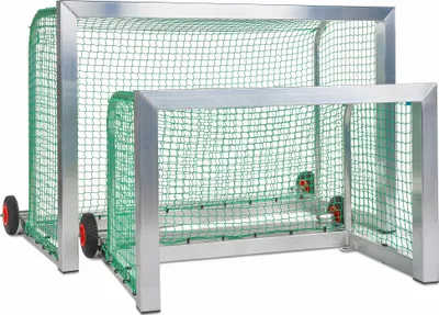 Produktbild von Sport-Thieme Mini-Fußballtor selbstsichernd, Inkl. Netz, grün (MW 10 cm), 1,20x0,80 m, Tortiefe 1,05 m