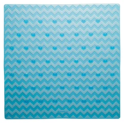 Produktbild von Duschmatte, Sicherheitseinlage für Dusche und Badewanne, Farbe: Blau, Größe: 53x53 cm