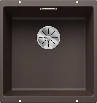 Produktbild von BLANCO SUBLINE 400-U, Schrankwaschbecken, Silgranit, Braun, 50 cm, Deutschland