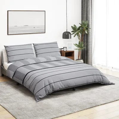 Produktbild von "2026 Aktion"Bettwäsche-Set Moderne für Schlafzimmer - Bettzeug-Set - Grau 140x200cm Baumwolle DE372066 - Bettwäschen