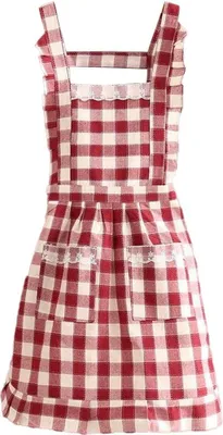 Produktbild von Kochschürze für Damen mit Taschen, mehrlagige Latzschürze zum Kochen, Backen, Grillen und Gärtnern