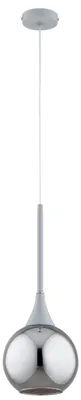 Immagine prodotto di Lampada a sospensione con delicati dettagli dorati LARIKO grigio fumé 1xE27x15W metallo dim.: 85x20x20 cm IP20 Alfa