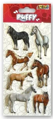 Image de Autocollants en relief Horses PENMATE