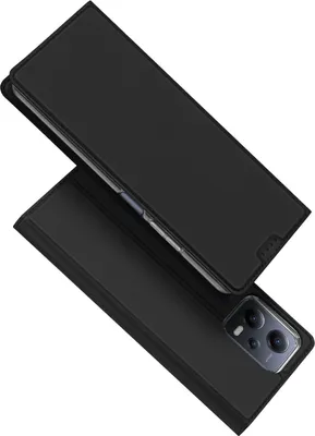Produktbild von Dux Ducis Skin Pro Hülle kompatibel mit Xiaomi Redmi 12c Cover Flip Card Wallet Stand schwarz