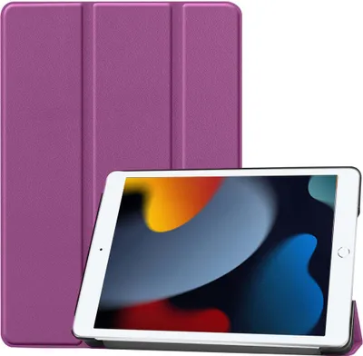 Produktbild von Bizon Case Tab Croc Apple iPad 9/8/7 10.2 2021/2020/2019 dunkel lila