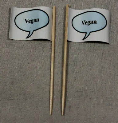 Produktbild von Party-Picker Flagge Vegan Papierfähnchen in Spitzenqualität 25 Stück Beutel