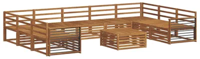 Produktbild von Sofagarnituren 10 pcs Natur Massivholz Akazie
