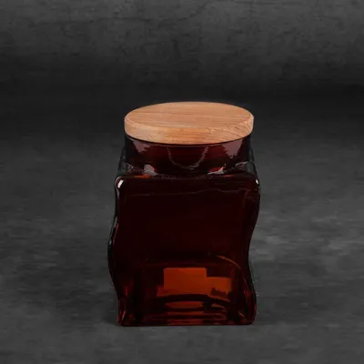 Zdjęcie produktu dla Pojemnik dekoracyjny zamykany KELSI 10X10X14 miodowy