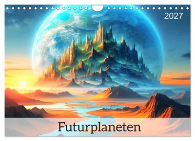 Produktbild von Futurplaneten (Wandkalender 2027 DIN A4 quer), CALVENDO Monatskalender