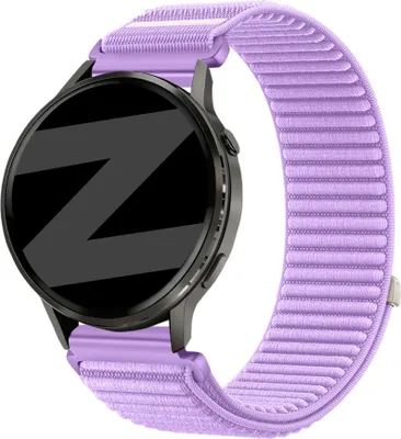 Produktbild von Bandz Nylon-Armband „Wave“, passend für Garmin Vivoactive 4s / Vivomove 3s / Venu 4 (41 mm) / Venu 3s / Venu 2s / Forerunner 265s – Hellblau