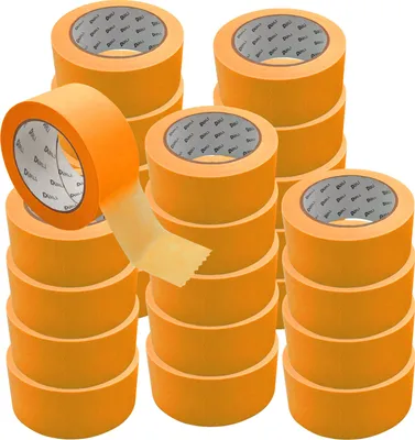 Produktbild von ARLI 24x Kreppband Goldband 50 mm x 50m Acrylat Abdeckbänder ECO für Maler und Lackierer