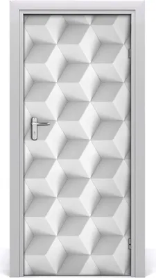 Produktbild von Tulup Türaufkleber 85x205 cm Dekorative Aufkleber Selbstklebend Wasserdichte Tapete Abnehmbar Schlafzimmer Wohnzimmer Wohnkultur - 3D-Abstraktion