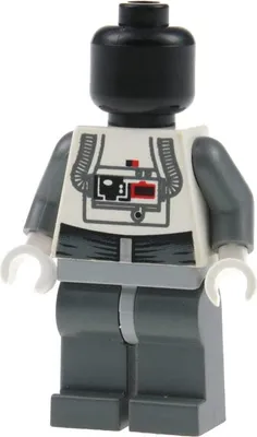 Produktbild von 1x Lego Minifigur Star Wars AT-AT Driver weiß grau 973pb0270bc01 sw0262 sw0177