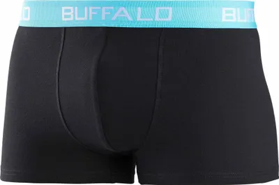 Produktbild von Buffalo Boxer Boxershorts für Jungen 3 -teilig schwarz-türkis, schwarz-grün, schwarz-marine Größe 182