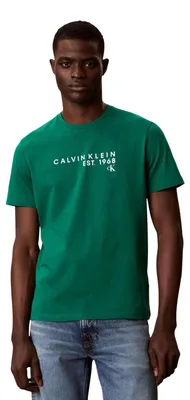 Produktbild von Calvin Klein SS 30S EU WHOLESALE Herren T-Shirt Grün : Größe - L Größe: L