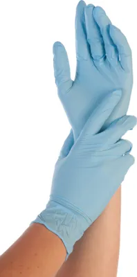 Produktbild von Franz Mensch Nitril-Handschuhe "Safe Fit", blau, 10 x 200 Stück, Größe M