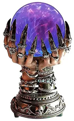 Produktbild von Kristallkugel 20 cm, multicolor, magischer Blitzeffekt, für Halloween