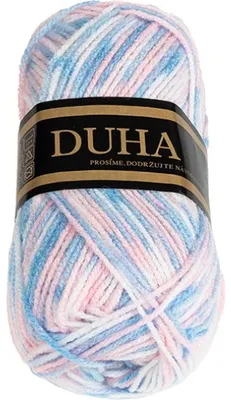 Obrázek produktu pro Příze DUHA - 50 g, 150 m - Růžová,Modrá