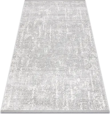 Zdjęcie produktu dla Dywan TULS nowoczesny, strukturalny, frędzle 51325 Melanż kość słoniowa / szary 200x290 cm