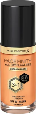 Produktbild von Max Factor Facefinity All Day Flawless 3 In 1 Foundation 90-Amber 30ml