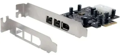 Obrázok produktu pre PCI karta FireWire 1394B s 3 portami (2x B + 1x A), čipset TI 2213