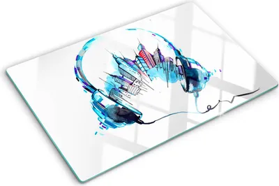 Produktbild von Tulup Glas Herdabdeckplatte - 80x52 cm - Glaskeramikkochfeld-Abdeckung Spritzschutz Glasabdeckplatte - Einteilig - Kunst: Modern & Klassisch - Stadtgeflüster - Mehrfarbig