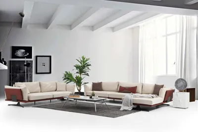 Zdjęcie produktu dla Sofa narożna 2-osobowa w kształcie litery L beżowa nowoczesna sofa narożna z tkaniny