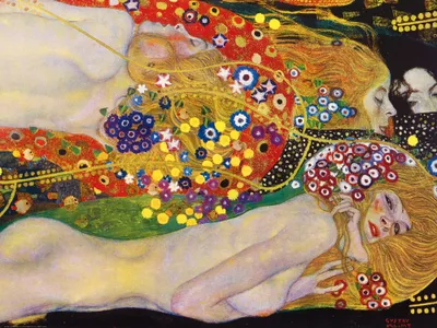 Produktbild von Gustav Klimt Kunstdruck Bild - Wasserschlangen II, 1904-1907 (60 x 80 cm)
