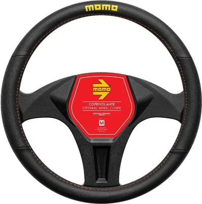 Produktbild von Lenkradabdeckung MOMO MOMLSWC0LAPBR Schwarz/Rot Ø 38-39 cm