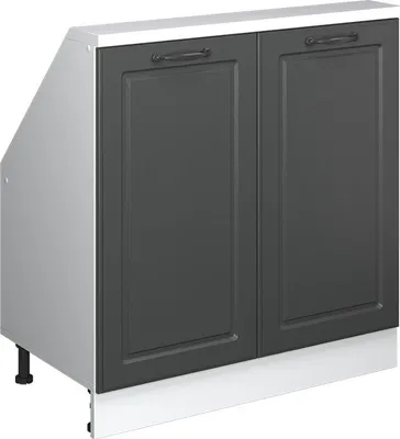 Produktbild von Dachschrägenschrank Vicco Rion Anthrazit Landhaus mit 2 Türen, Model 56170