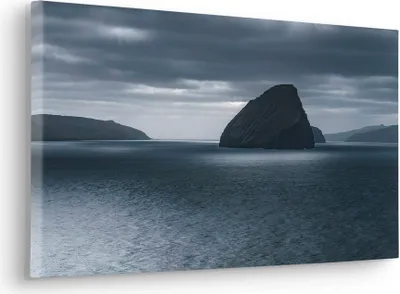 Produktbild von Keilrahmenbild - Silver Sea - Größe 60 x 30 cm