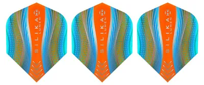 Produktbild von Harrows - Dart Flights "Silica Lumen" 3er-Pack PP4727 (Einheitsgröße) (Orange/Blau)