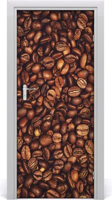 Produktbild von Tulup Türaufkleber 85x205 cm Dekorative Aufkleber Selbstklebend Wasserdichte Tapete Abnehmbar Schlafzimmer Wohnzimmer Wohnkultur - Kaffeebohnen