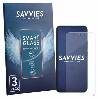 Produktbild von 3x Savvies Schutzglas Folie für Oppo F33 9H Panzer Schutzfolie Glas Displayschutz klar transparent